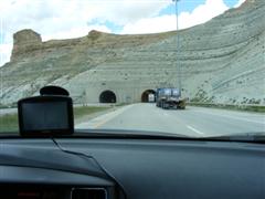 Tunnel igennem et bjerg i Utah