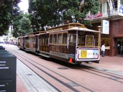 Cable cars in San Francisco